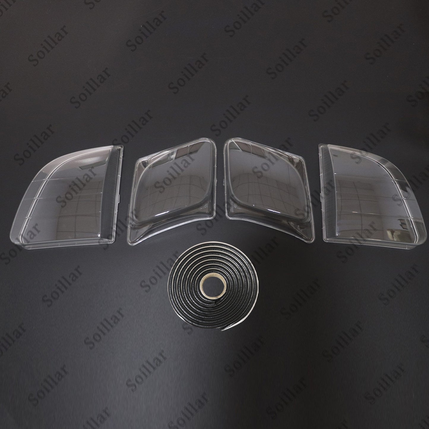 Front Headlight Clear Lens Housing + Seal Glue Set For Lexus LX470 1998-2007