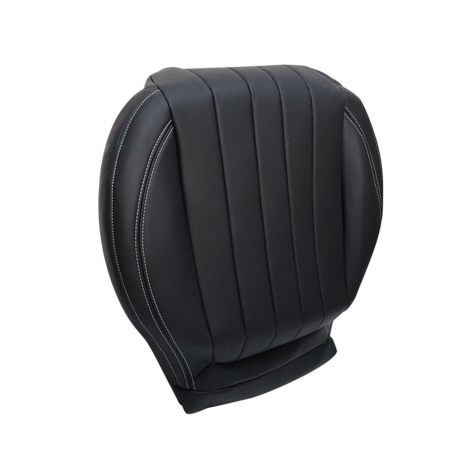 For 2017-2020 Mercedes Benz E300 E350 E400 E450 Driver & Passenger Bottom Leather Seat Cover Black