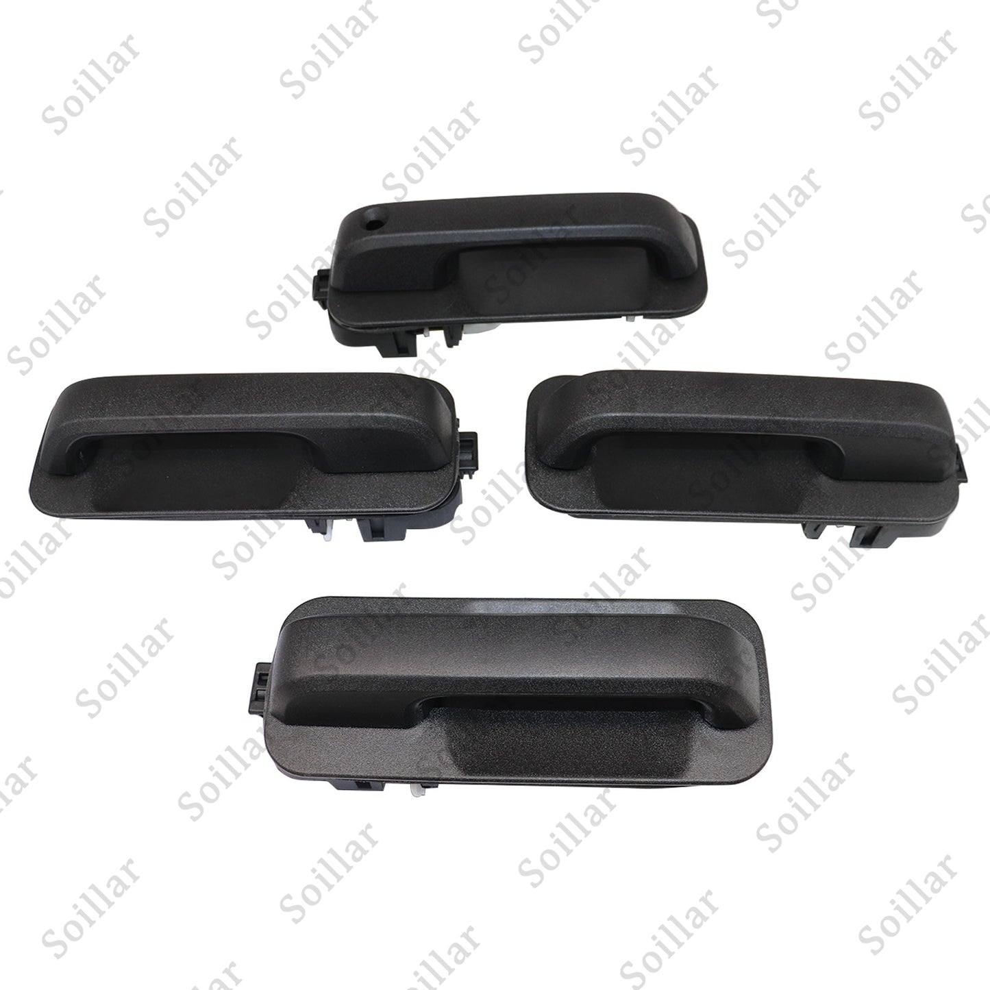 4pcs For Ford F150 2015-2020 Front And Rear Door Black Door Outer Handle