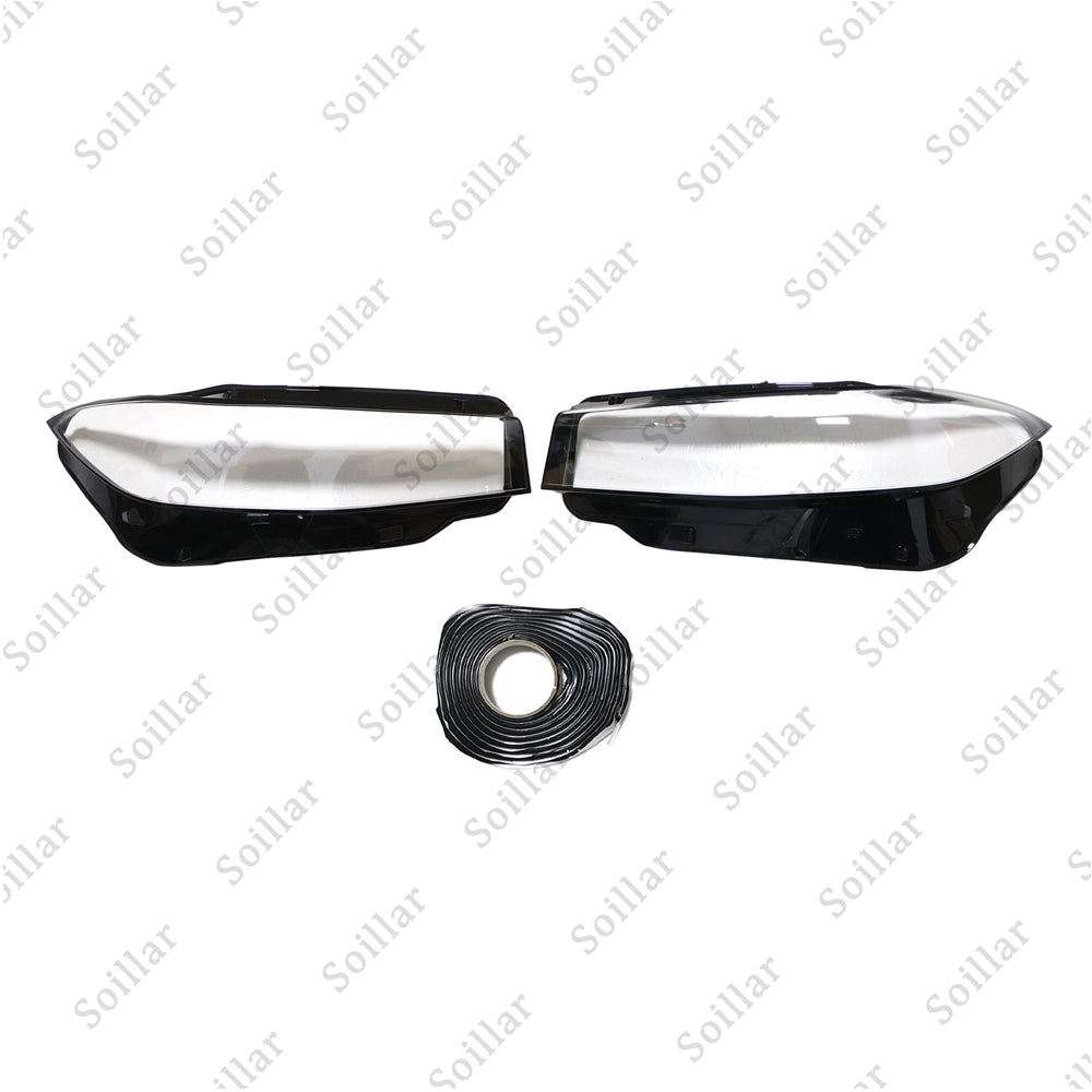 Headlight Pair Headlamp Lens Cover For Infiniti Q50 2014-2021 Front Left Right