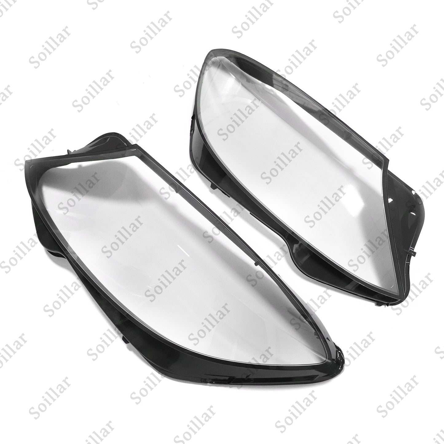 For Mercedes-Benz W222 S-Class 2014-17 Pair Lampshade Headlight Lens Lamp Cover