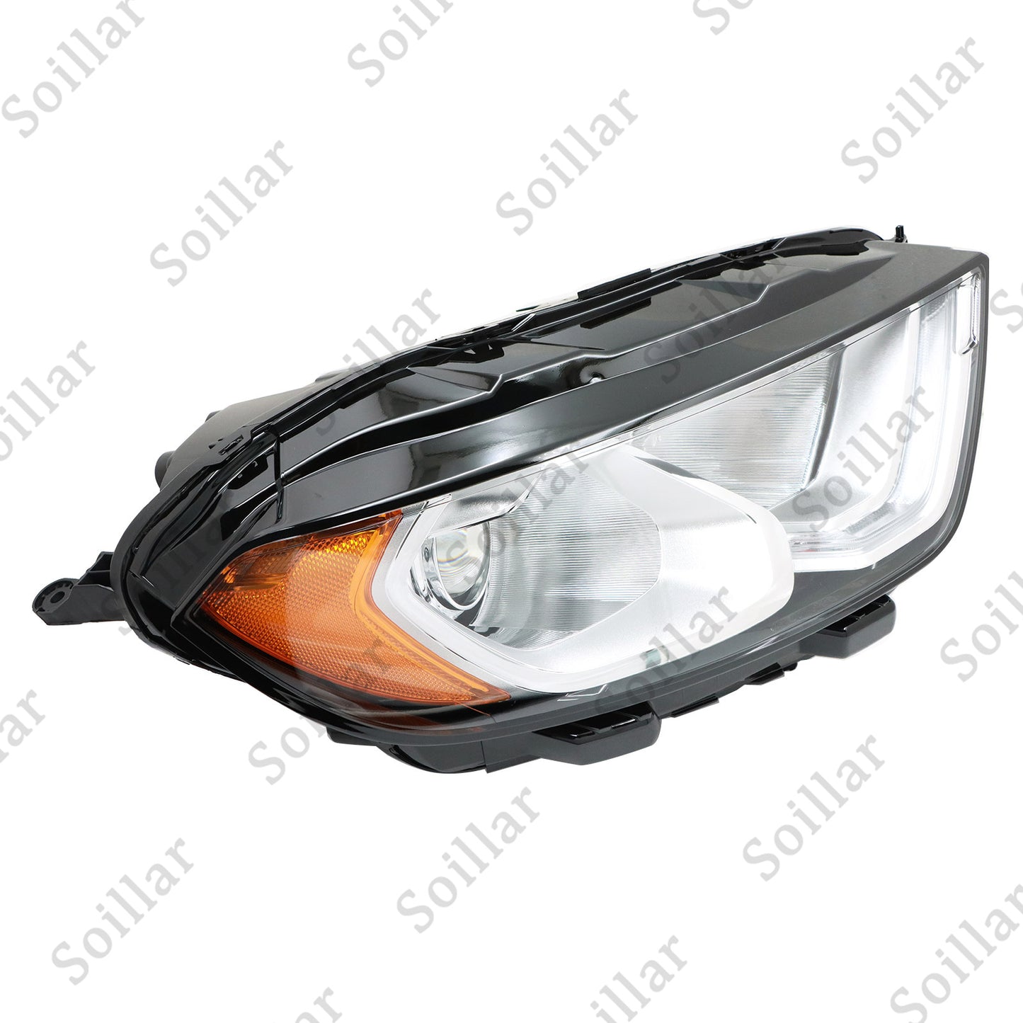 LED DRL Headlight Fits Ford EcoSport 2018-2022 Passenger Side Halogen With Bulbs