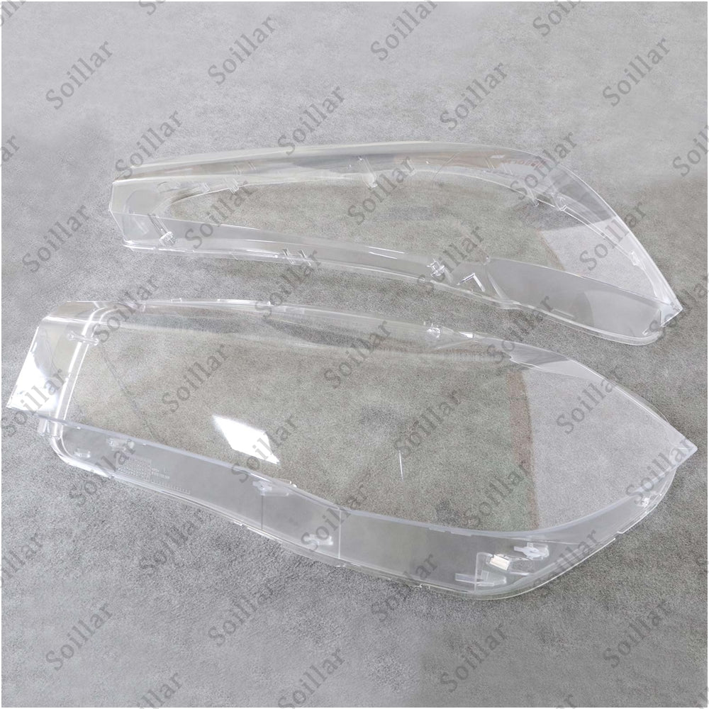 Fit BMW X5 F15 F16 X6 2014-2018 Pair Headlight Headlamp Lens Cover Replacement