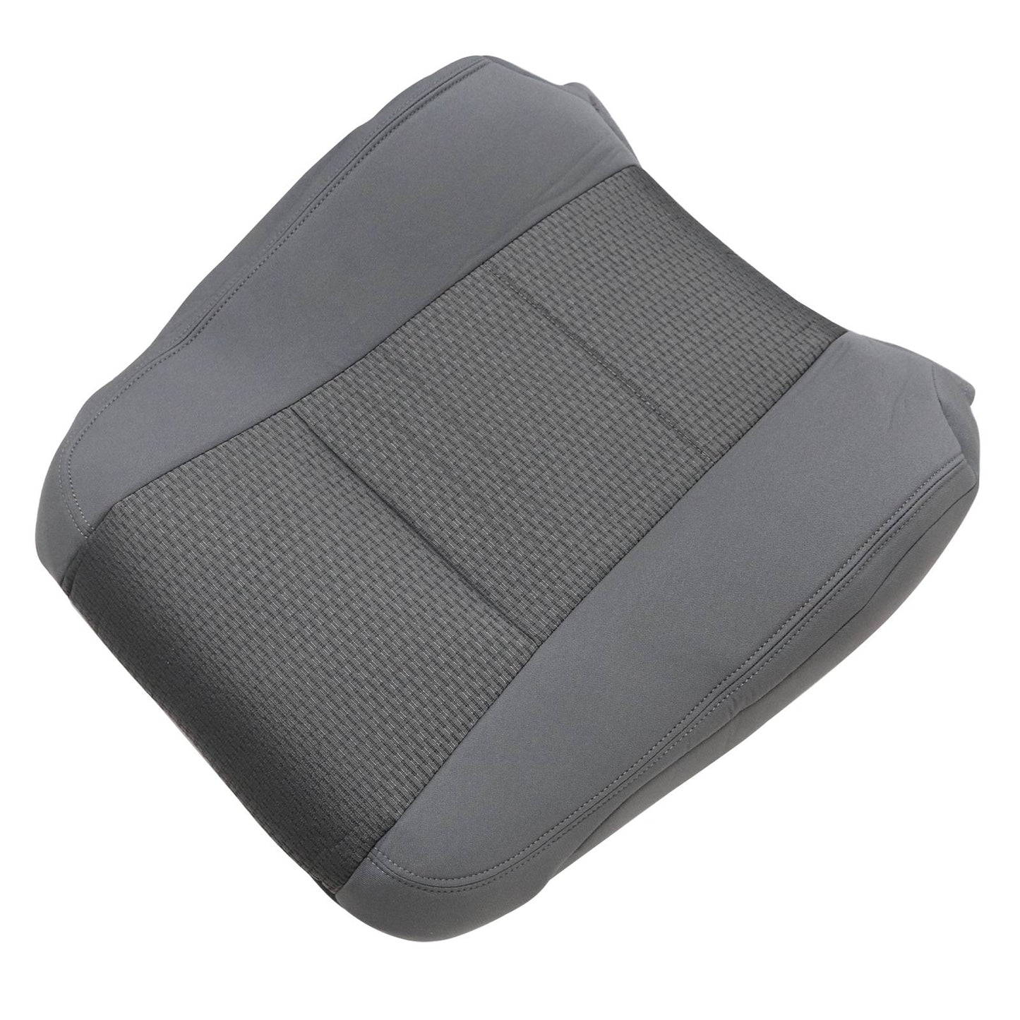 For 2017-2021 Ford F250 F350 F450 F550 Front Driver & Passenger Bottom & Top Cloth Seat Cover Gray