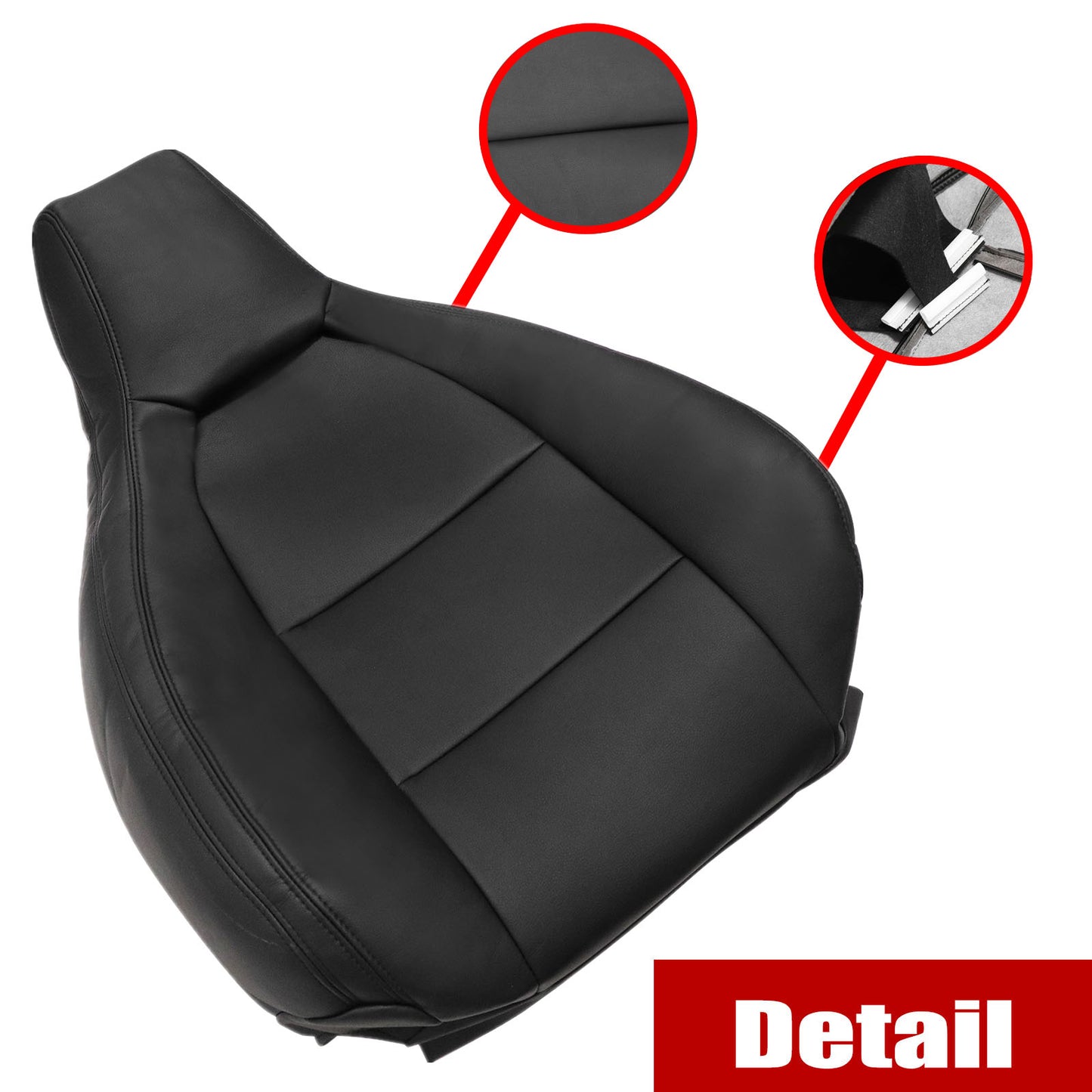 For 2014 2015 Mercedes Benz CLA250 Front Driver & Passenger Bottom & Top Leather Seat Cover Tan