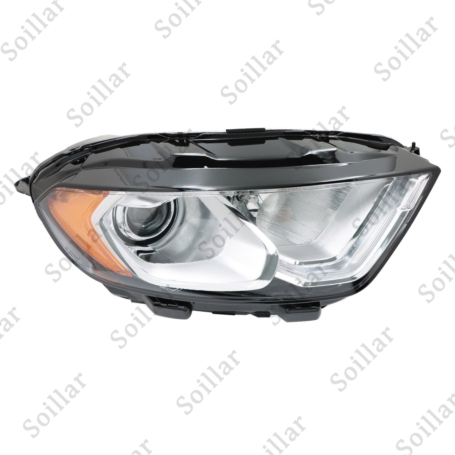 LED DRL Headlight Fits Ford EcoSport 2018-2022 Passenger Side Halogen With Bulbs