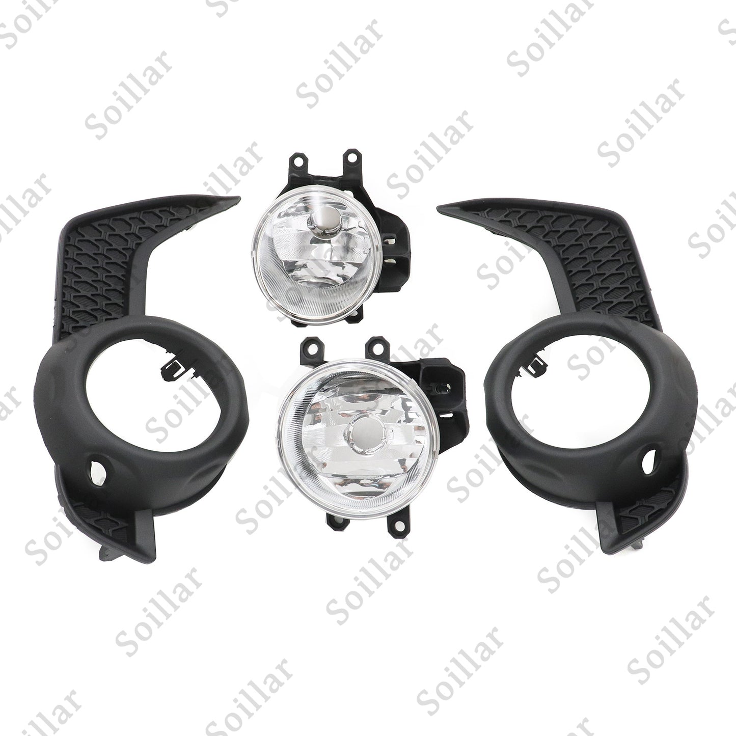 Trim Surround Covers Fog Lights+Lamps Bezel For 2014-2020 Toyota 4Runner /SR5