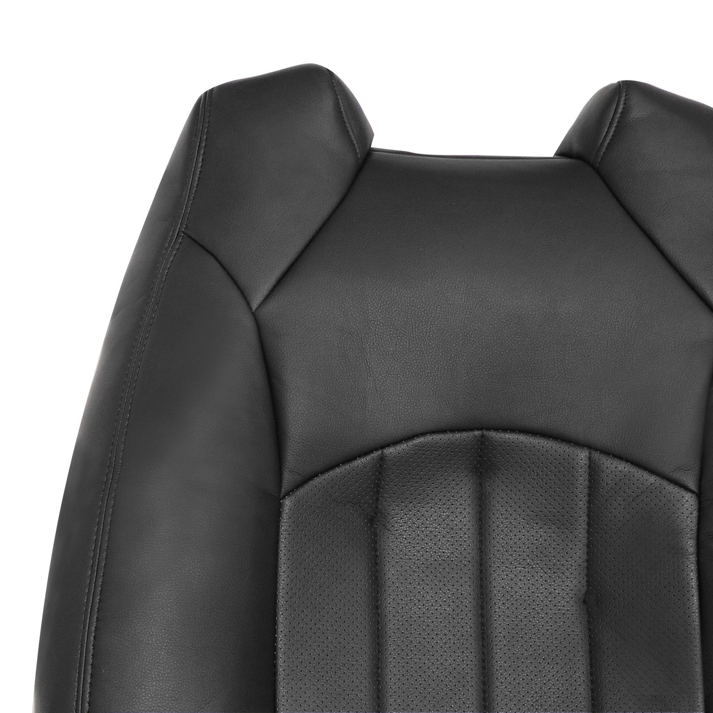 Fits 2009-2012 Chevy Traverse Driver & Passenger Bottom & Top Seat Cover Black