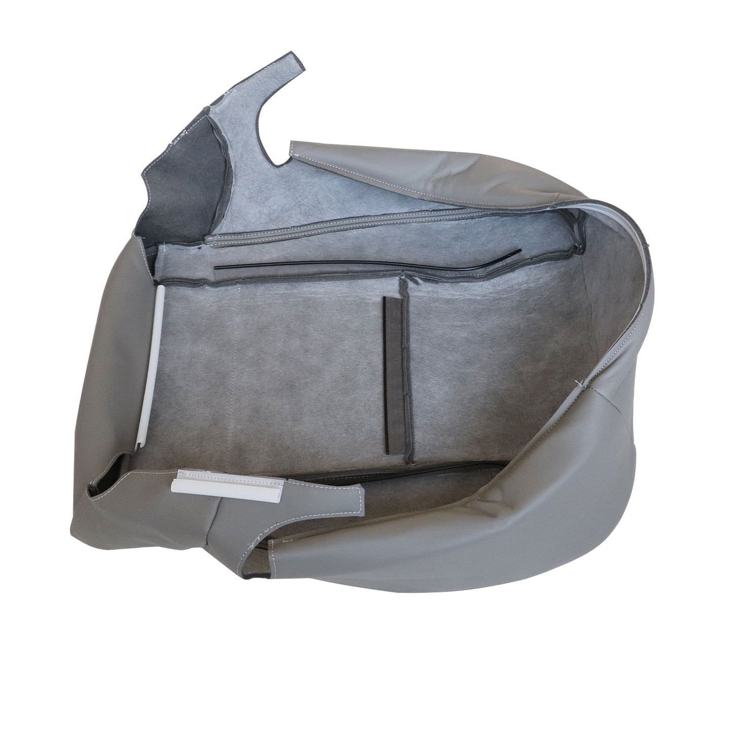 Fits 2000-2004 Toyota Sequoia Tundra Limited SR5 Driver & Passenger Bottom Leather Seat Cover Gray