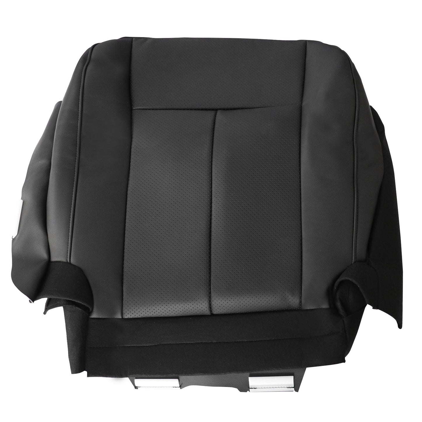 For 2007-2014 Ford Expedition Limited Front Driver & Passenger Bottom & Top Leather Seat Cover Black