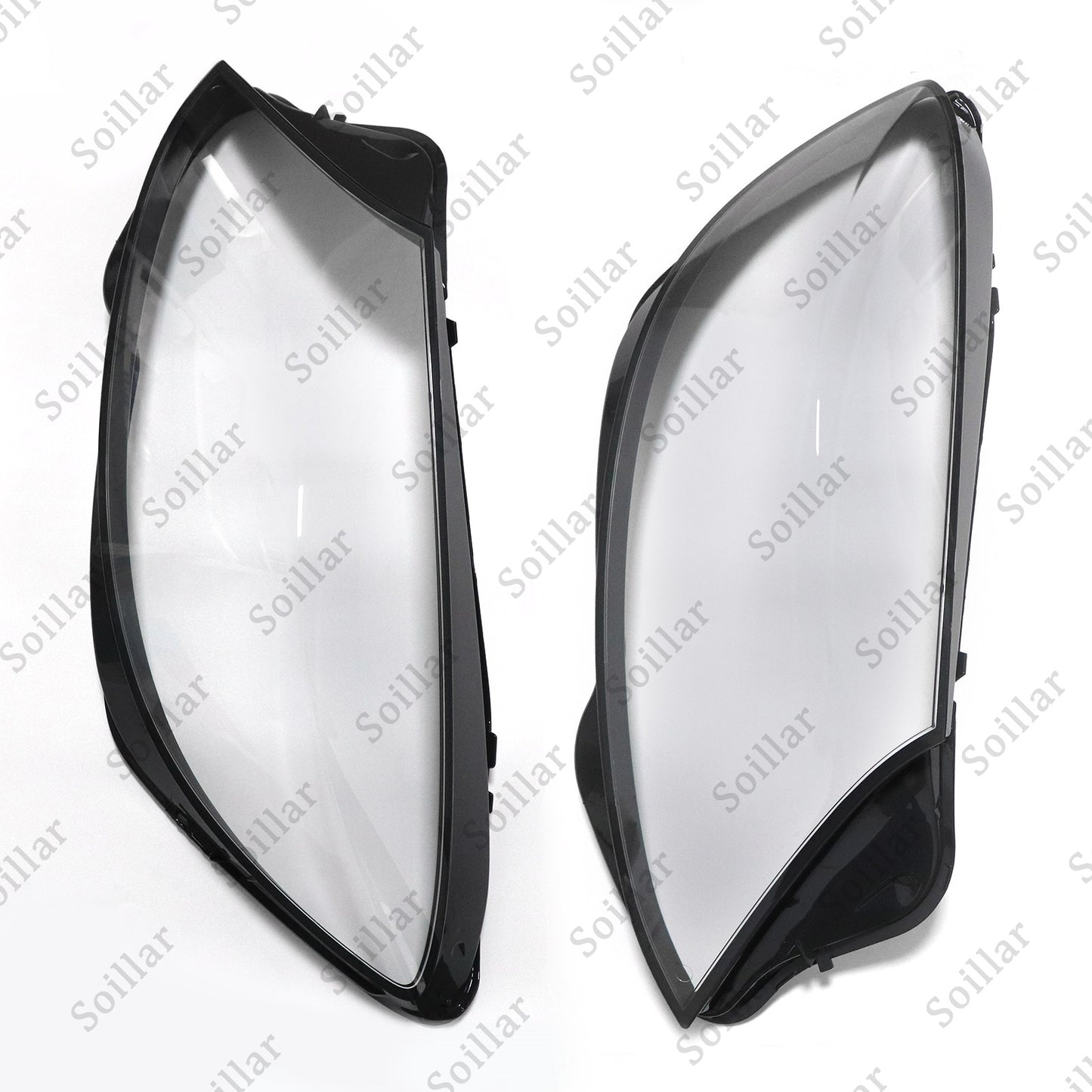 For Mercedes-Benz W222 S-Class 2014-17 Pair Lampshade Headlight Lens Lamp Cover