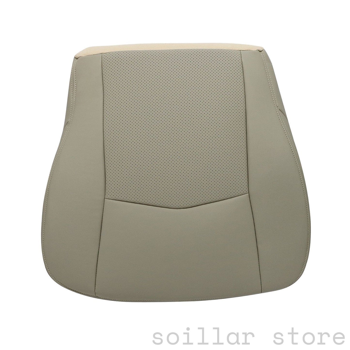 For 2004-2005 Cadillac SRX Driver Bottom Perforated Leather Seat Cover Light Tan