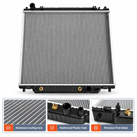 Aluminum Radiator For 1999-2004 Ford F-250 F350 Super Duty