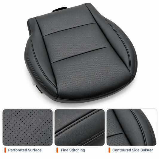 Driver Bottom Perforated Leather Seat Cover For 2012-2019 Hyundai Santa Fe