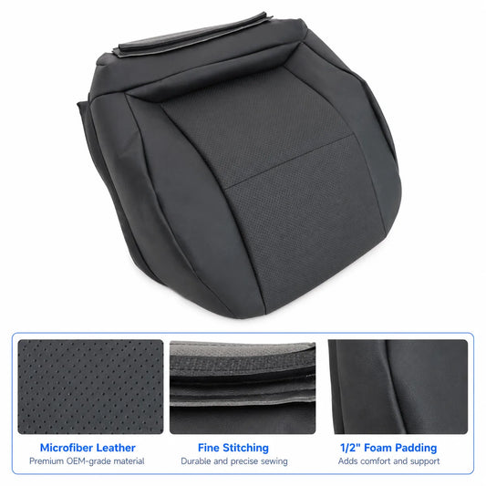 Driver Bottom Seat Cover Black for 2008-2015 Mercedes Benz GLK 250 350 SPORT