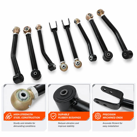 Steel Tubing and Bushings on Jeep Wrangler Replacement Control Arm