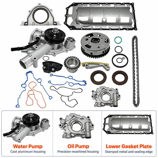 Timing Chain Kit Oil Pump Water Pump For 2009-2015 Dodge Ram 5.7L Hemi V8 Engine