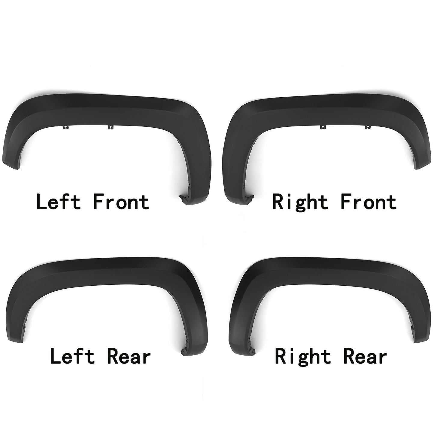 Front Rear Left Right Side Wheel Fender Flare Trim Fits 2016-2023 Toyota Tacoma