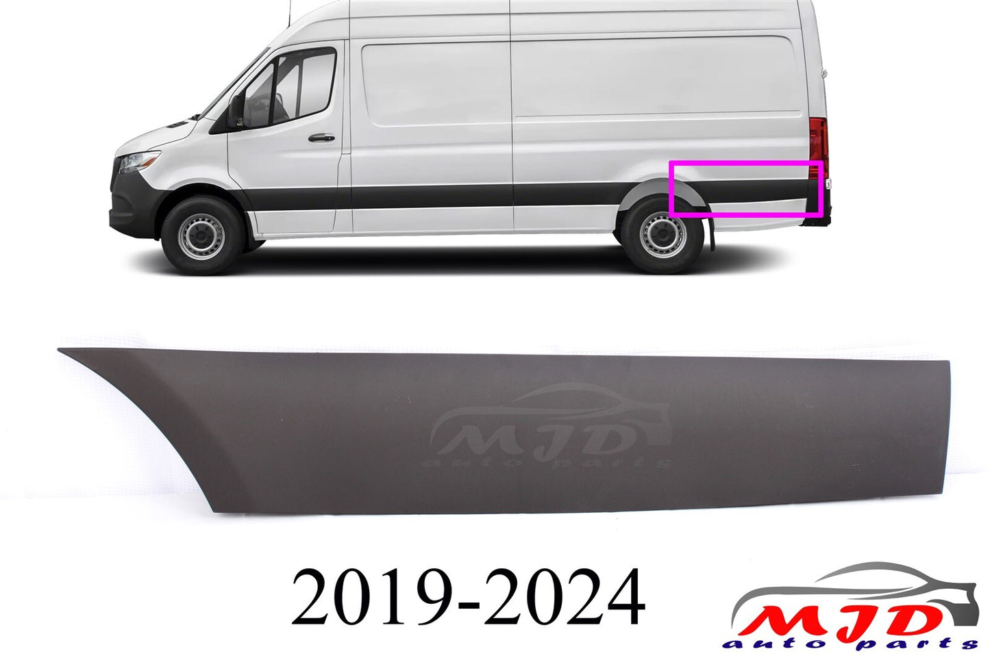 Fit Mercedes-Benz W907 2019-2024 Rear Left Side Trim Molding Cover New