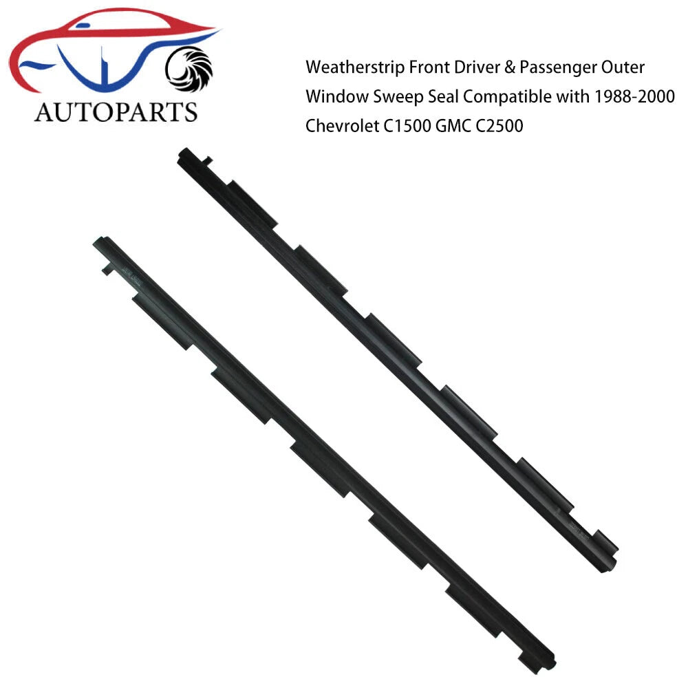 Fit For 1988-2000 Chevrolet C1500 GMC C2500 New Outer Window Felt Sweep Belt Kit