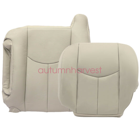 For 2003 2004 2005 2006 Chevy Tahoe Suburban Driver Leather Seat Cover Light Tan