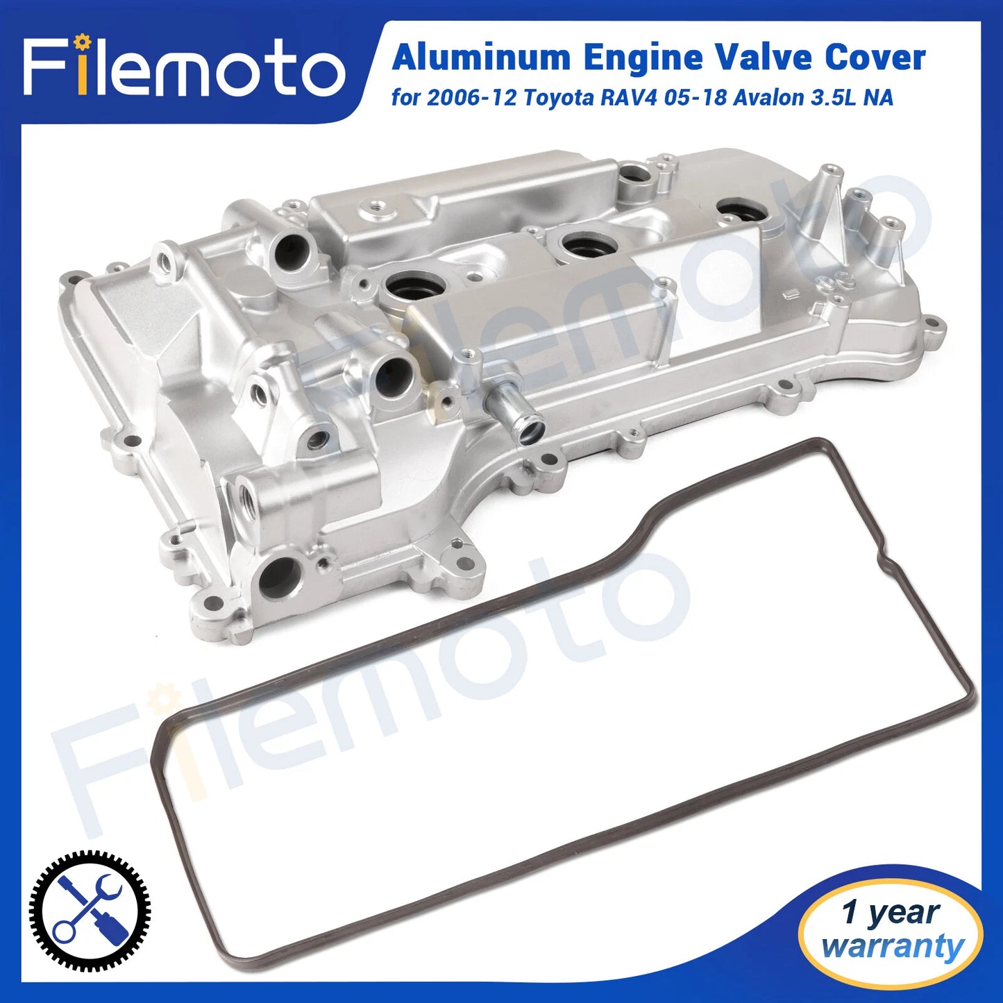 Aluminum Engine Valve Cover For Toyota 06-12 RAV4 07-17 Camry 05-18 Avalon 3.5L