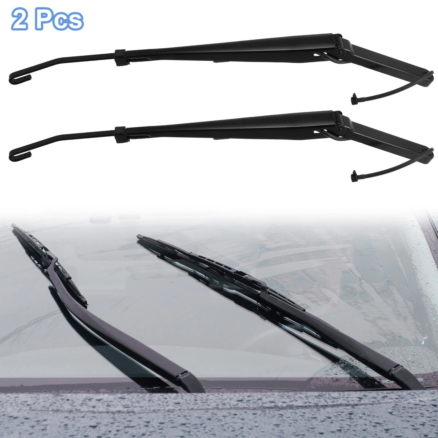 R/L Windshield Wiper Arms For Chevy GMC Truck SUV Silverado 12487596 12487597