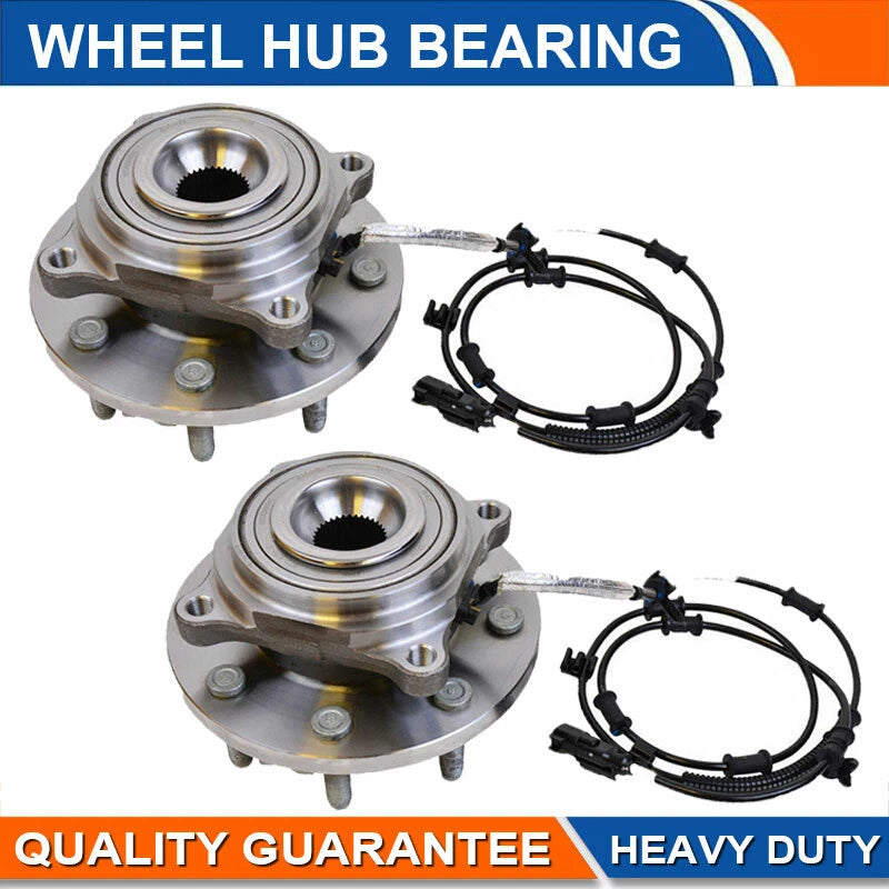 4WD (2) Front Wheel Bearing Hub For 2014-2018 Ram 2500 3500 6.4L 6.7L 8LUG w/ABS