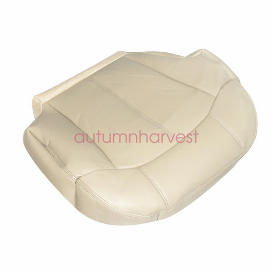 For 1999-2002 Chevy Suburban 1500 2500 Front Bottom Leather Seat Cover Light Tan