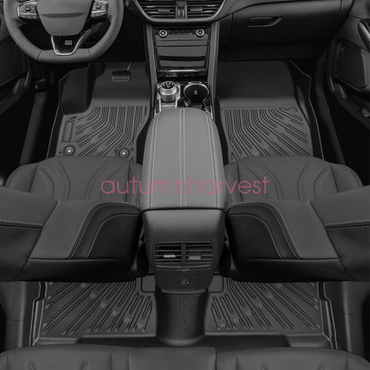 2013-2019 For Ford Escape TPE Front & Rear Floor Mats & Trunk Cargo Liners 4Pcs
