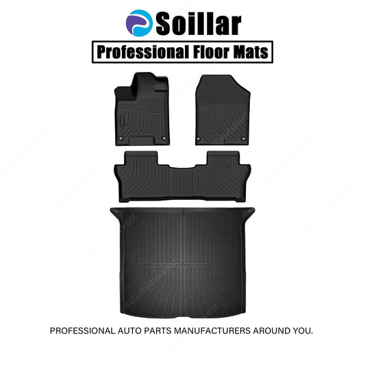 Floor Mats Trunk Cargo Liner 3D For 2019-2025 Honda Passport All Weather TPE