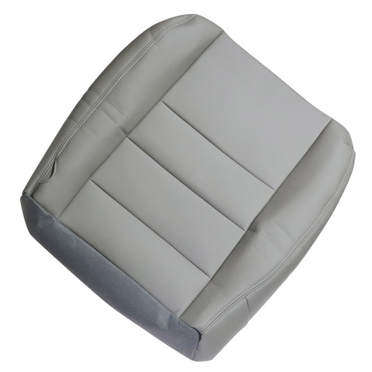 For 2002-2007 Ford F250 F350 Super Duty Passenger Bottom Leather Seat Cover Gray