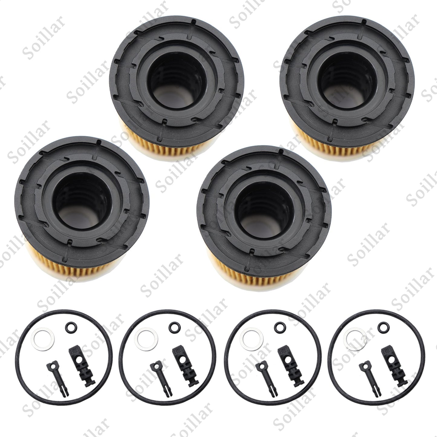 4Pcs High Quality Oil Filter Pack With Seals for 2022 Hyundai Tucson Hybrid 1.6L