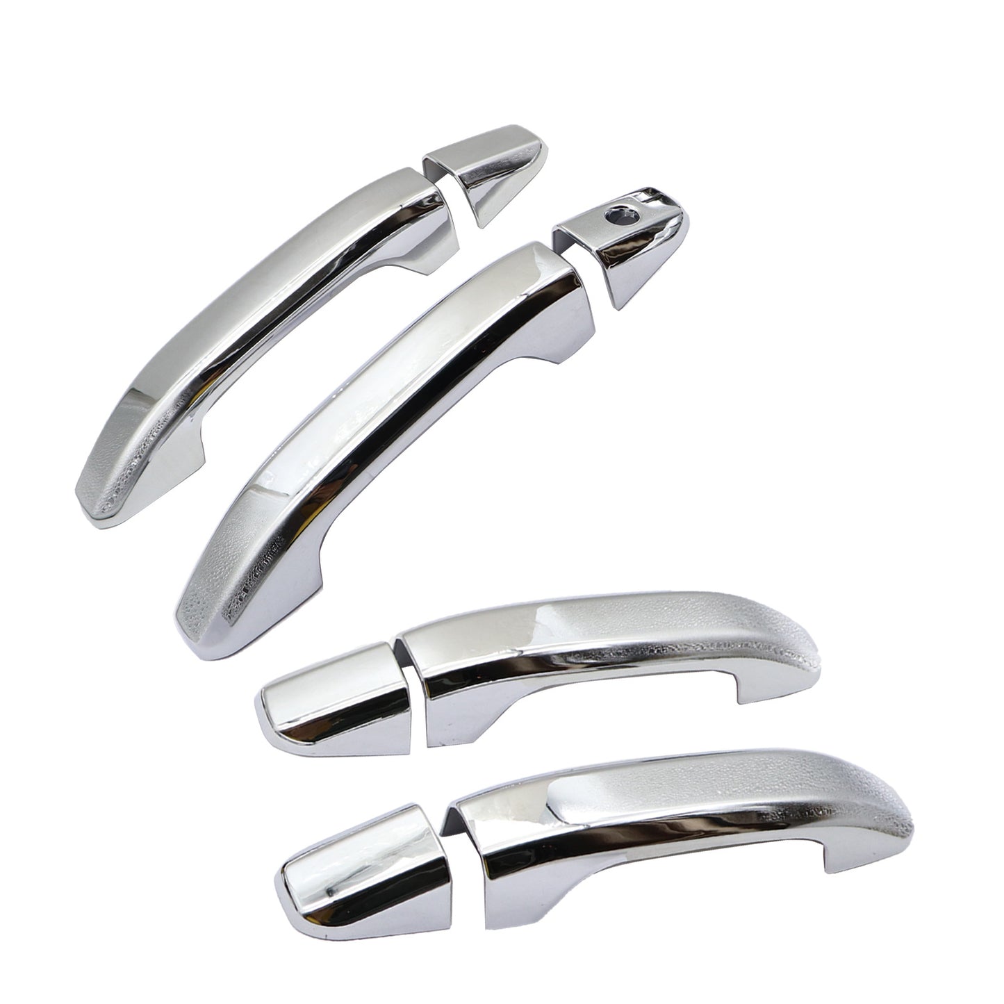 Chrome 4 Door Handle Cover W/o P Key For 2019-2021 Chevy Silverado 2500HD 3500HD