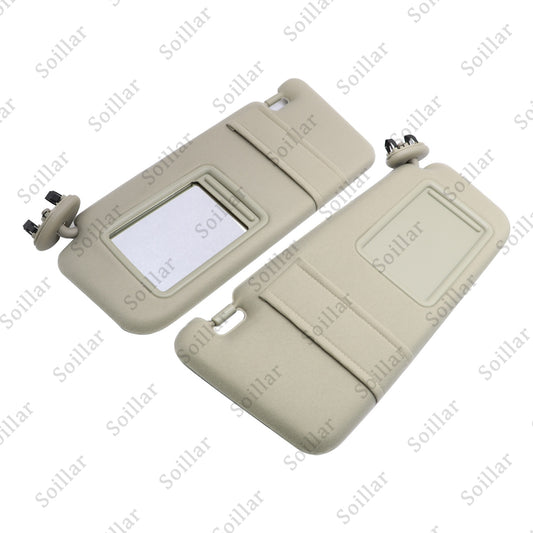 2pcs For 2007-2011 Toyota Camry Tan Beige Sun Visor Pair Left Right 2.4 2.5 3.5L