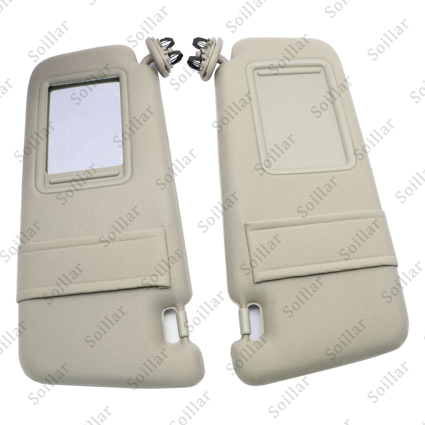 2pcs For 2007-2011 Toyota Camry Tan Beige Sun Visor Pair Left Right 2.4 2.5 3.5L