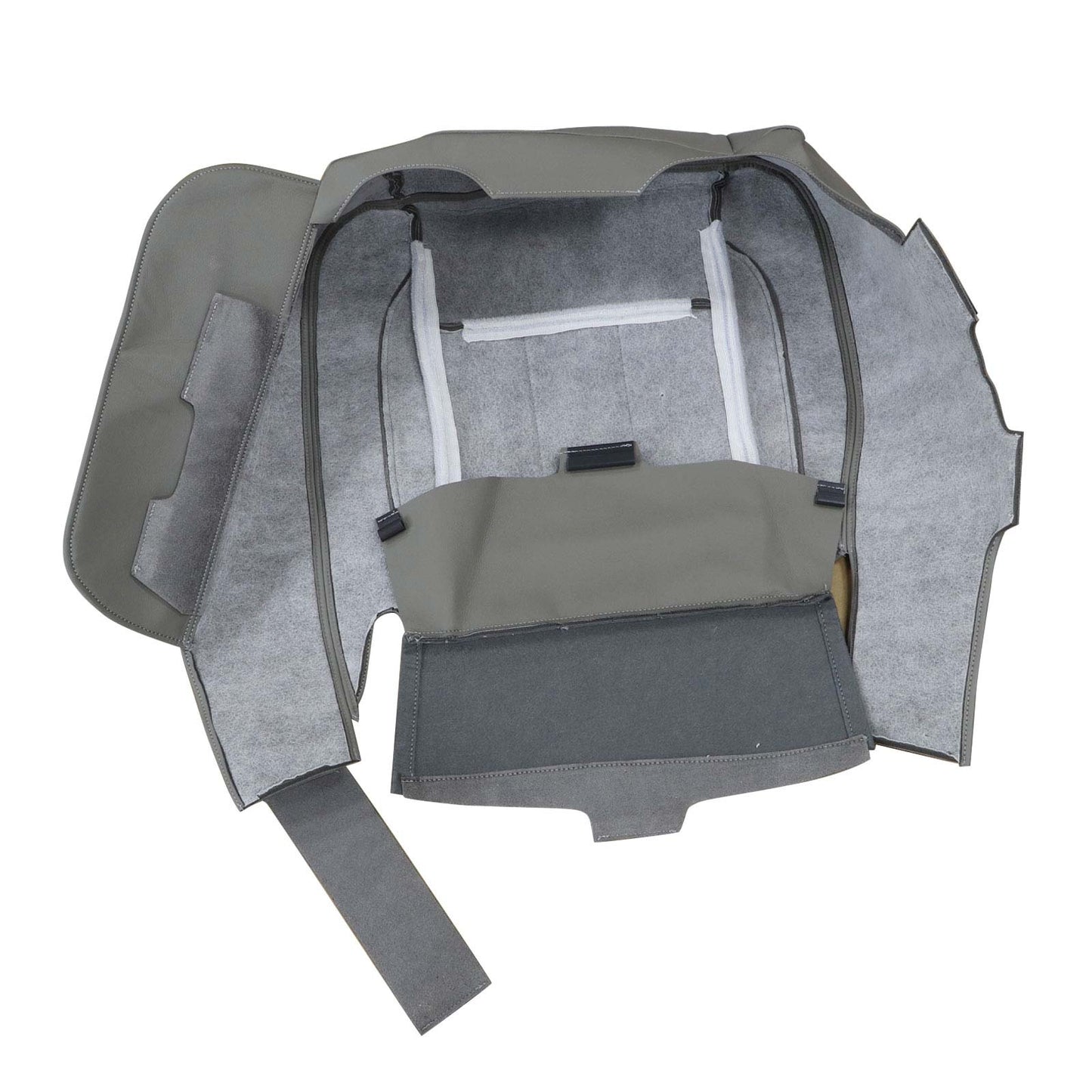 Passenger Bottom Leather Seat Cover Gray For 06-09 Dodge Ram 2500 3500 Laramie