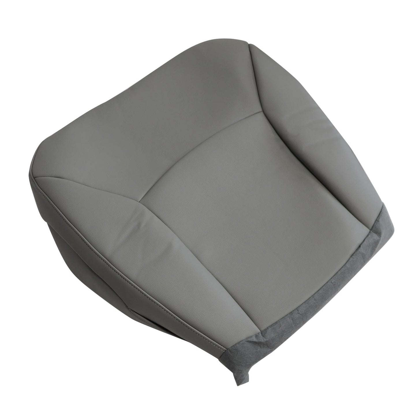 Fits 2002-2008 Ford E150 E250 E350 Van Leather Passenger Bottom Seat Cover Gray