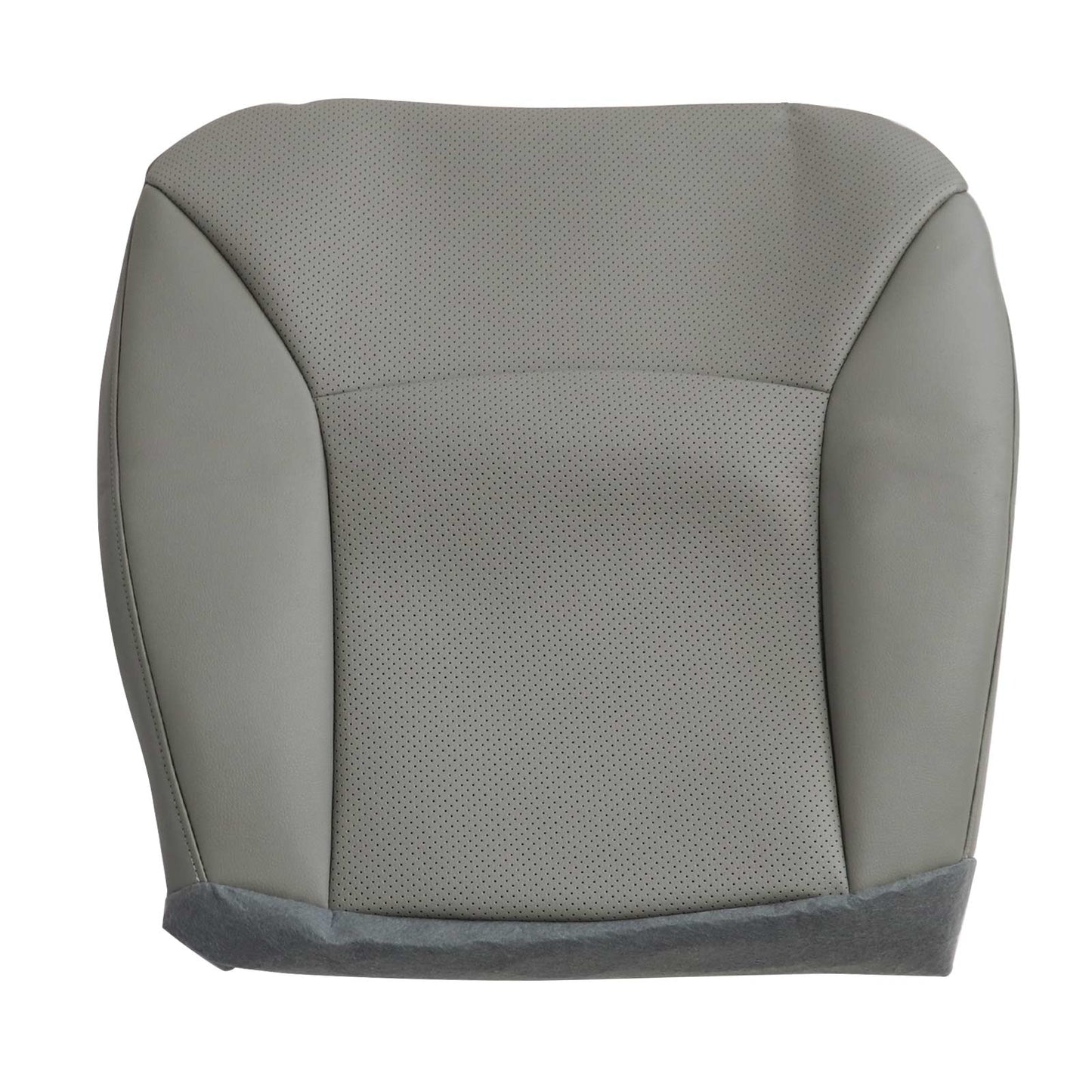 For 02-08 Ford E150 E250 E350 Van Passenger Bottom Perforated AC Seat Cover Gray