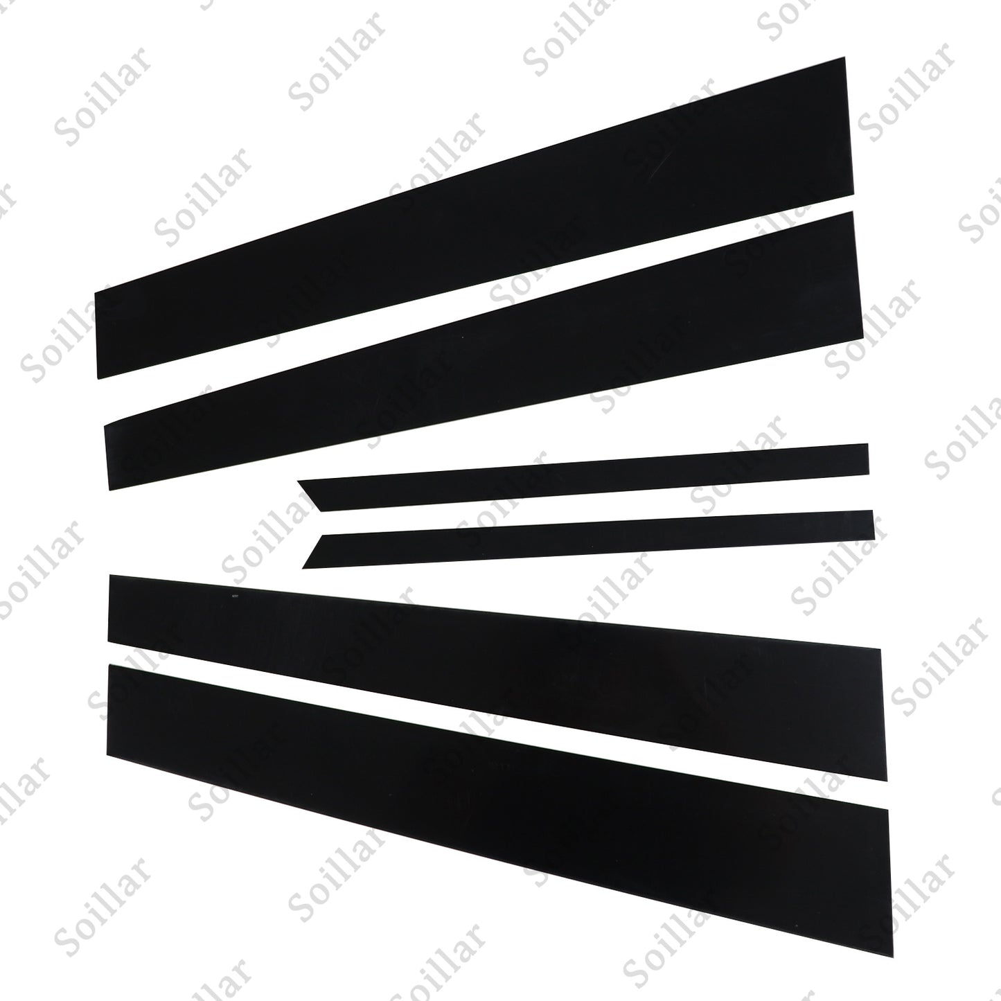 For Honda Accord 2003-2007 Sedan 4DR Black Window Door Pillar Posts Cover Trims