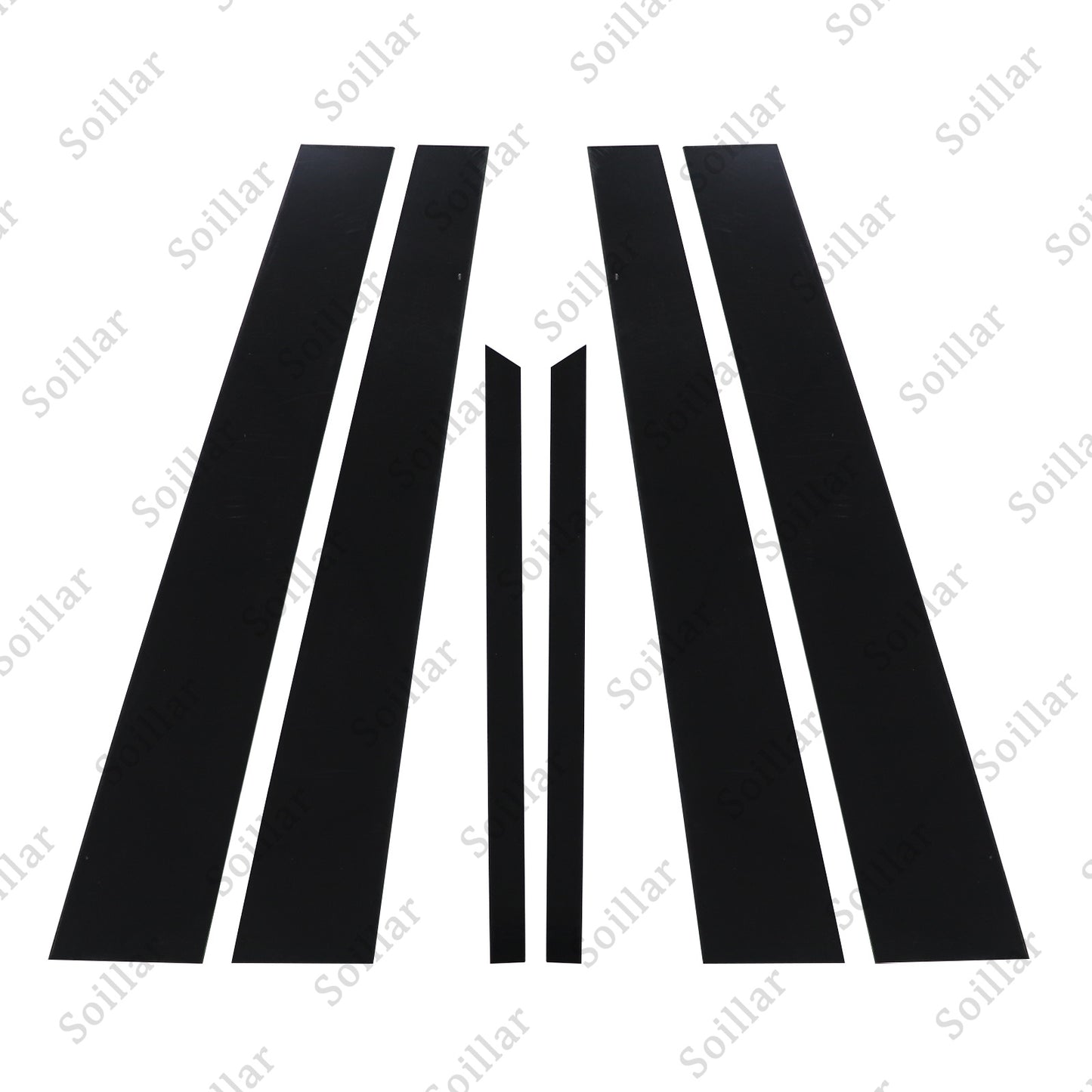 For Honda Accord 2003-2007 Sedan 4DR Black Window Door Pillar Posts Cover Trims