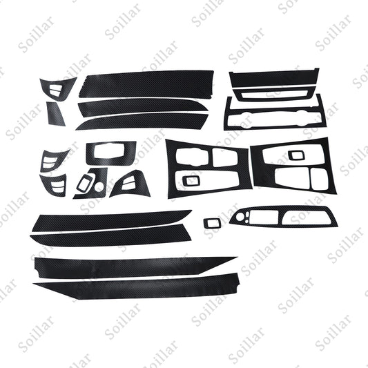 For BMW X5 E70 X6 E71 08-14 3D Carbon Fiber Pattern Interior Trim Decals Matte