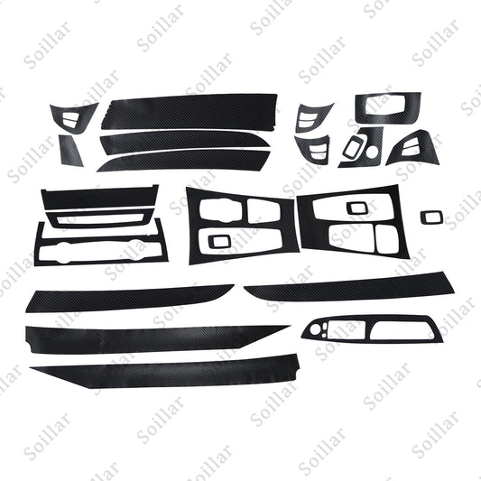 For BMW X5 E70 X6 E71 08-14 3D Carbon Fiber Pattern Interior Trim Decals Matte