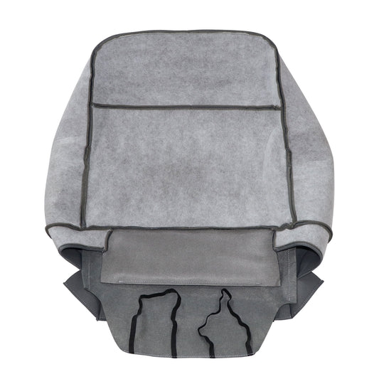 For 2013-2018 Dodge Ram 1500 2500 3500 Cloth Driver Lean Back Seat Cover Gray
