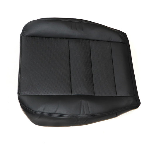 For 2002-2007 Ford F250 Driver Bottom Perforated Leather Seat Cover Black
