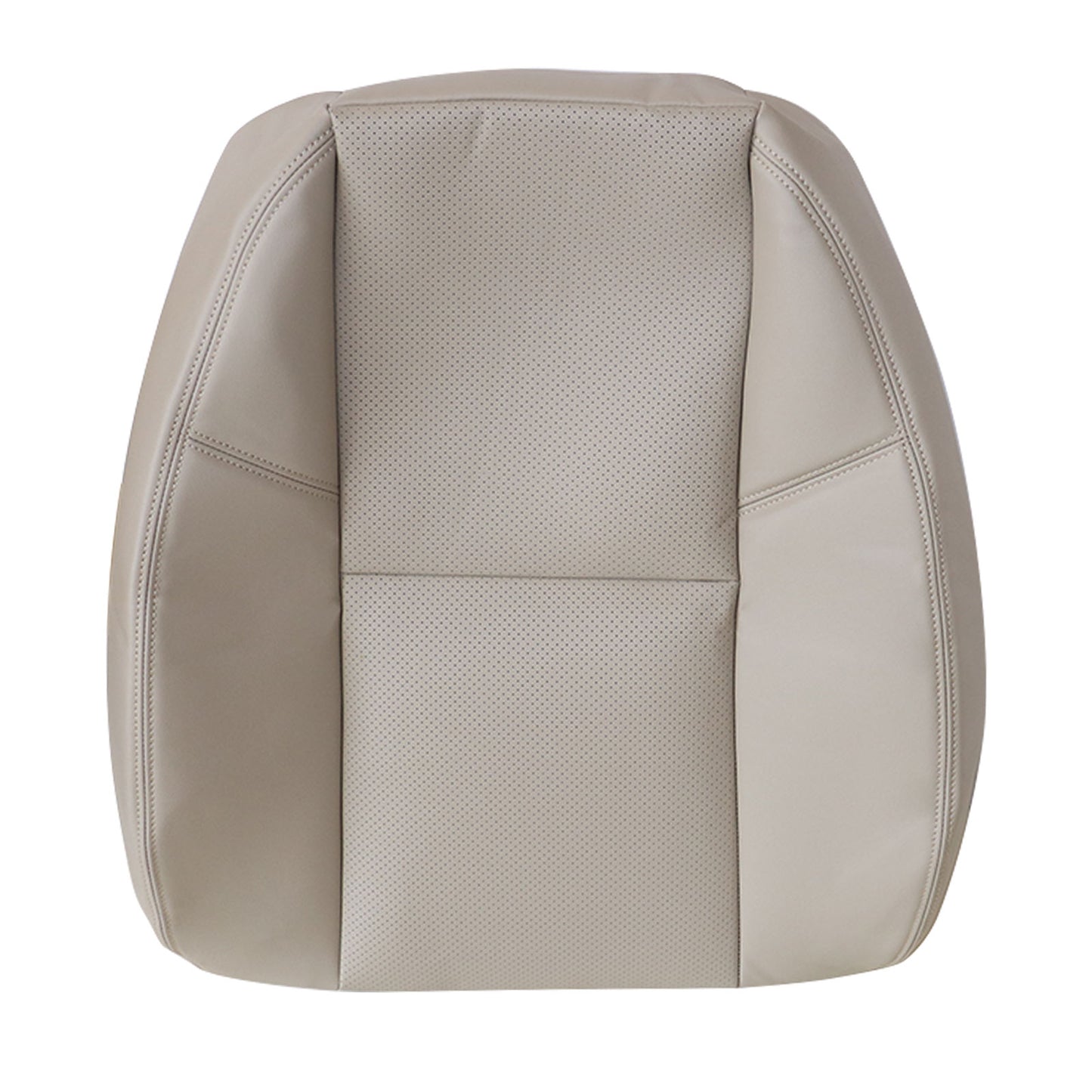 Driver Perforated Top Leather Seat Cover For 2007-2014 Cadillac Escalade Tan