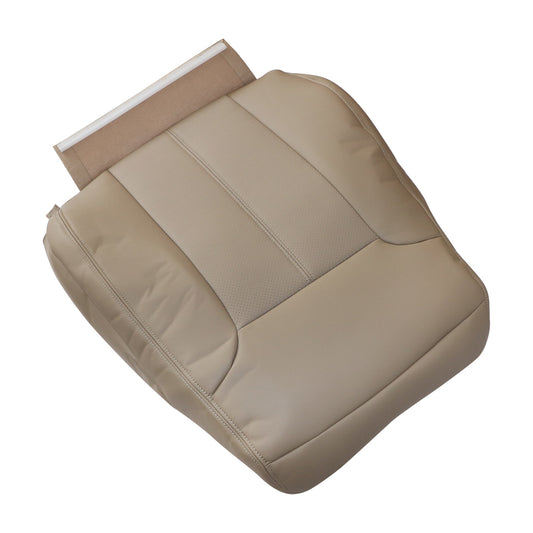 For 11-16 Ford F250 F350 Lariat XL Front Passenger Top Leather Seat Cover Tan