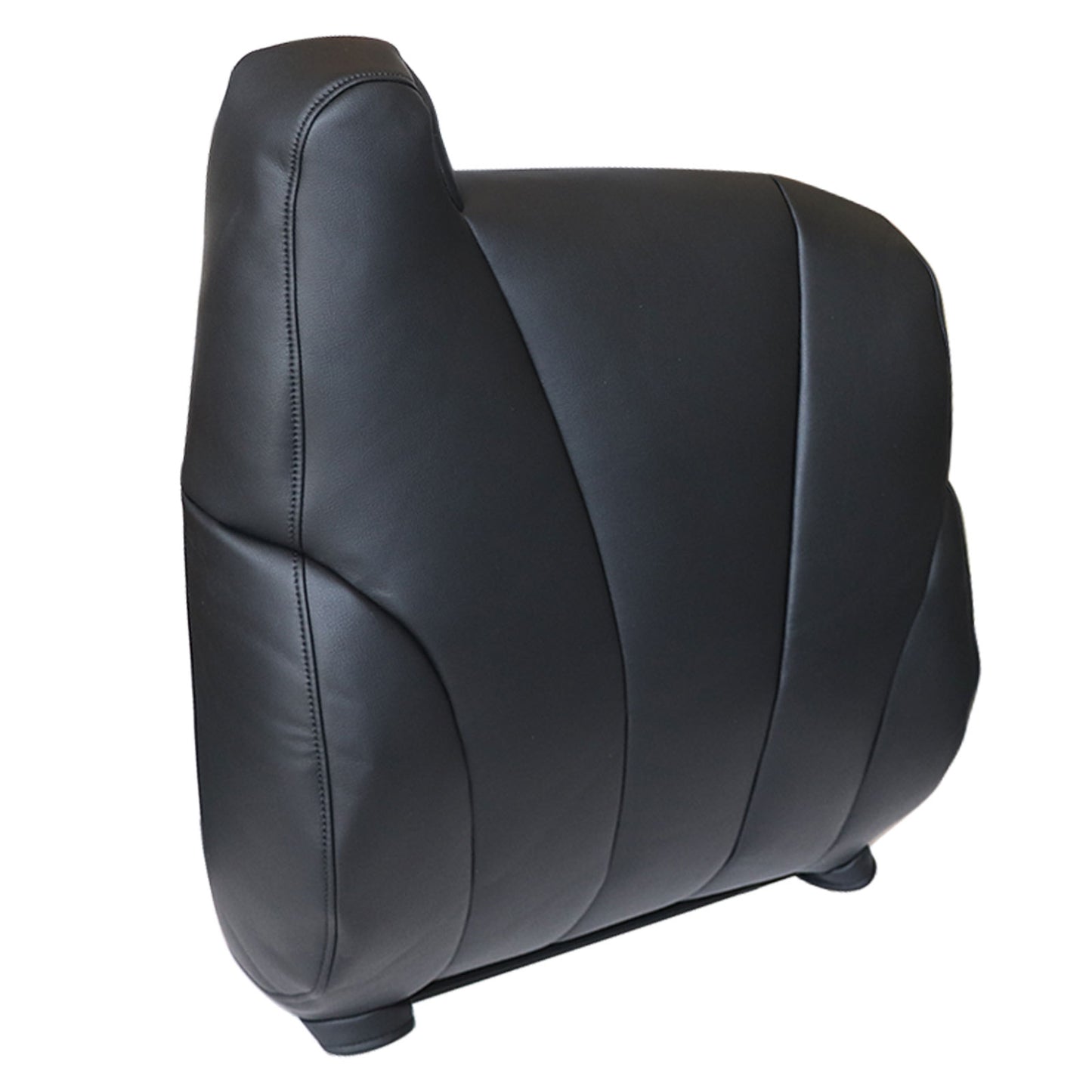 For 1999-2002 Chevy GMC Replacement Passenger Top Leather Seat Cover Dark Black