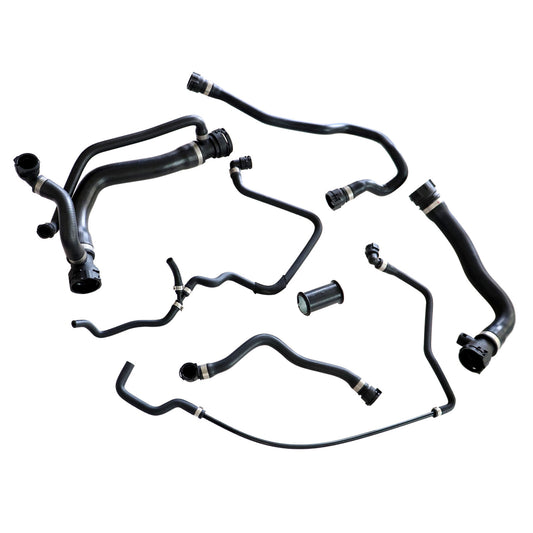 Radiator Coolant Water Hose Pipe Kit (7 Hoses) Fit BMW 550i 650i 2006-2010