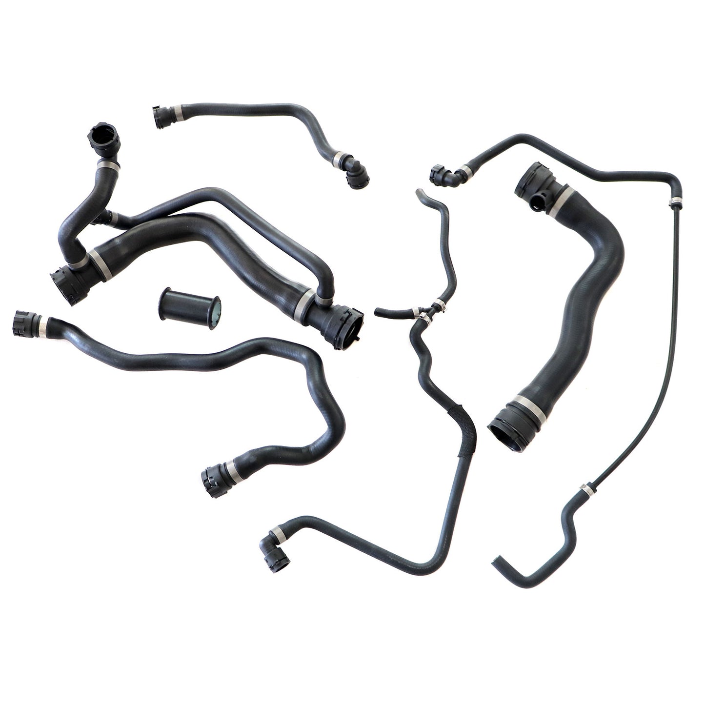 Radiator Coolant Water Hose Pipe Kit (7 Hoses) Fit BMW 550i 650i 2006-2010